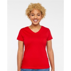 3587 LAT Women's Premium Jersey V-Neck Tee