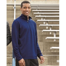 QZ7EAM Russell Athletic Striated Quarter-Zip Pullover