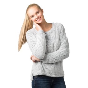 FZ03 Boxercraft Women's Fuzzy Fleece Crew