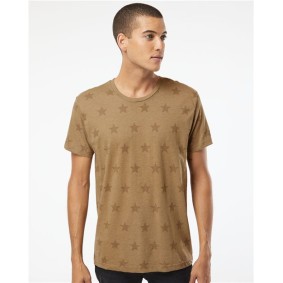 3929 Code Five Star Print Tee
