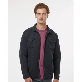 8889 J America Quilted Jersey Shirt Jacket