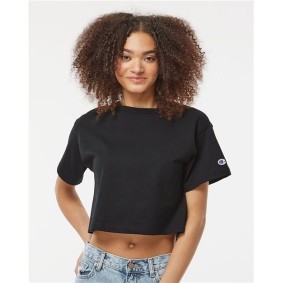 T453W Champion Women's Heritage Jersey Crop T-Shirt