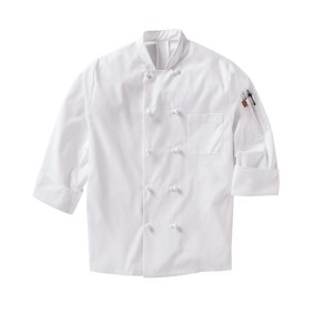 044X Chef Designs Mimix Ten Knot Button Chef Coat with OilBlok