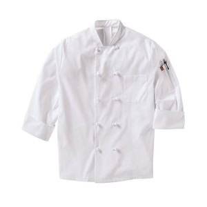 044X Chef Designs Mimix Ten Knot Button Chef Coat with OilBlok
