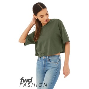 6482 BELLA  CANVAS Women's Jersey Crop Tee