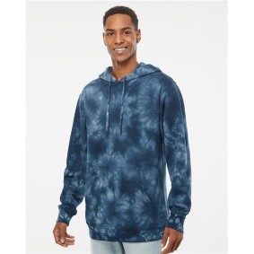 PRM4500TD Independent Trading Co Midweight Tie-Dyed Hooded Sweatshirt