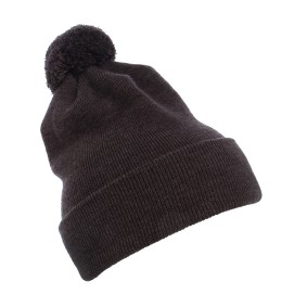 Cuffed Pom Pom Knit Beanie
