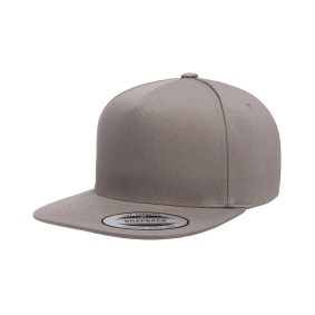 5 Panel Cotton Twill Snapback Cap