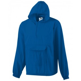 31300 Augusta Sportswear Hooded Nylon Half Zip Pullover Pouch Jacket